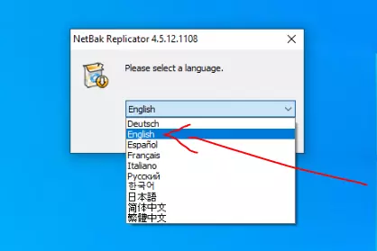 qnap-netbak-replicator-chose-language