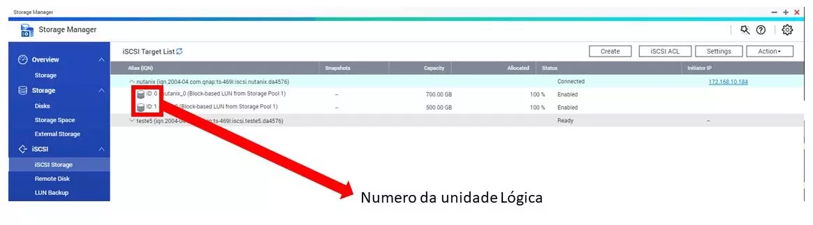 LUN-iSCSI-id